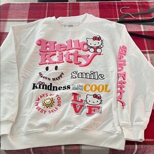 Hello Kitty White and Pink Sweatshirt